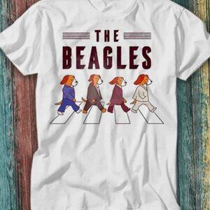 The Beagles Abbey Road Parody Zebra Crossing Beagle Dog T Shirt